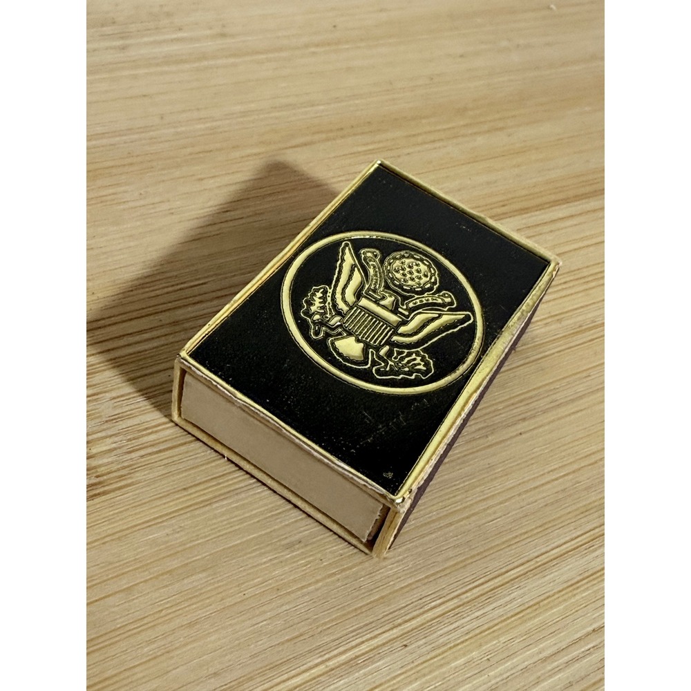 Rare Mid century Great Seal of the United States Matchbox with Purple Matches - Picture 6 of 6